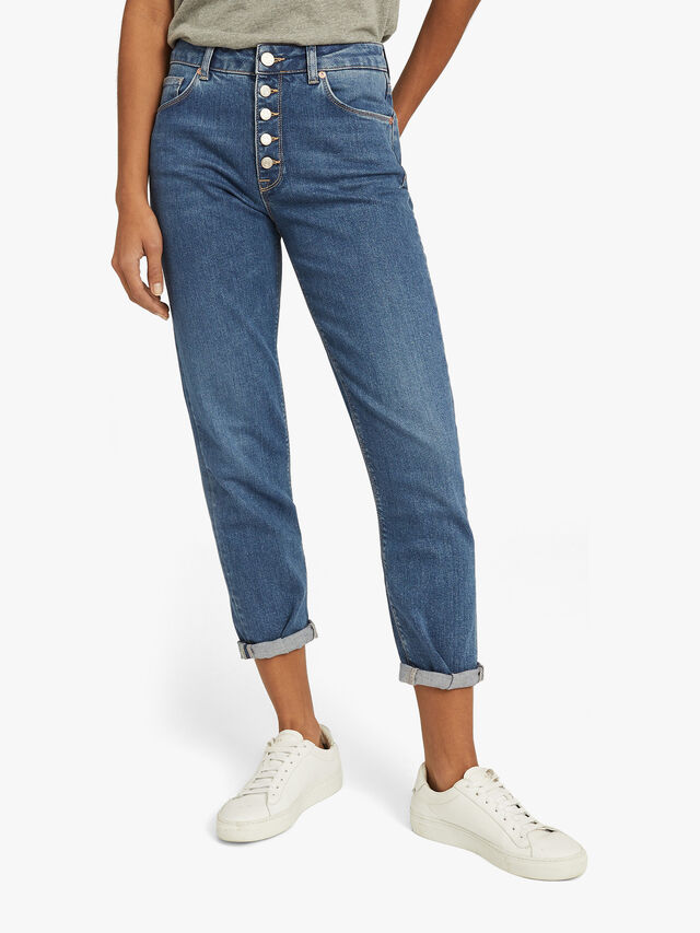 Bailey Mid Rise Slim Cropped Jeans